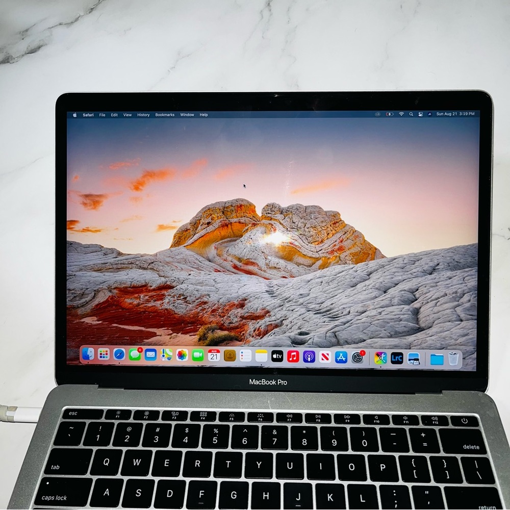 13in MacBook Pro with accessories